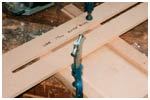 Cutting the slots in the side - using the first jig