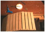 Space all thirteen slats evenly